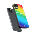 love unites back phone cover | glass case for iphone 14 plus