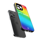 love unites back phone cover | glass case for iphone 16 pro
