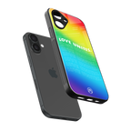 love unites back phone cover | glass case for iphone 16
