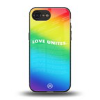 love unites back phone cover | glass case for iphone 16e