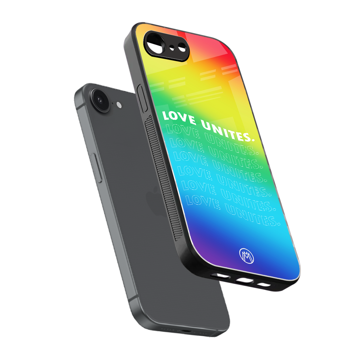love unites back phone cover | glass case for iphone 16e