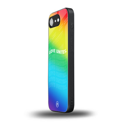 love unites back phone cover | glass case for iphone 16e