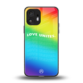love unites back phone cover | glass case for nothing phone 2