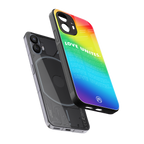 love unites back phone cover | glass case for nothing phone 2