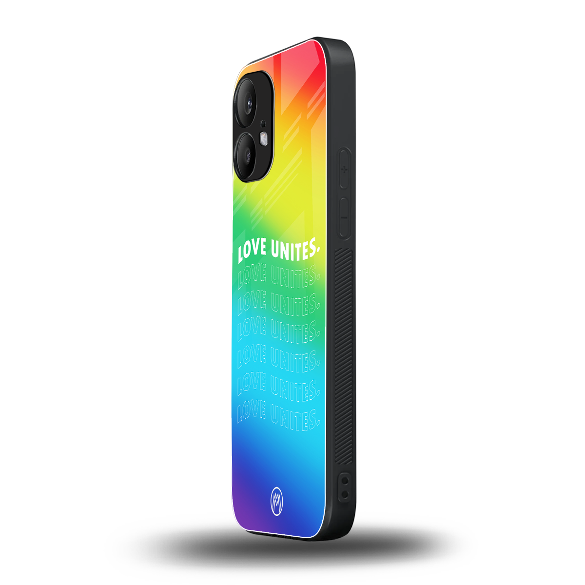 love unites back phone cover | glass case for nothing phone 2