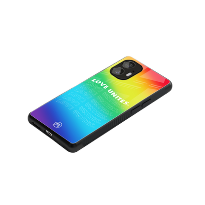 love unites back phone cover | glass case for nothing phone 2