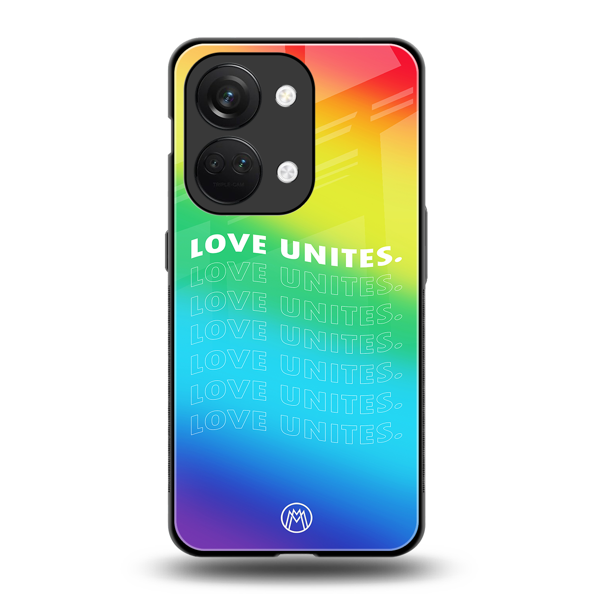 love unites back phone cover | glass case for oneplus nord 3