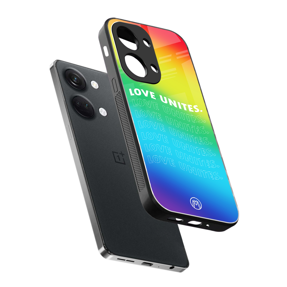 love unites back phone cover | glass case for oneplus nord 3