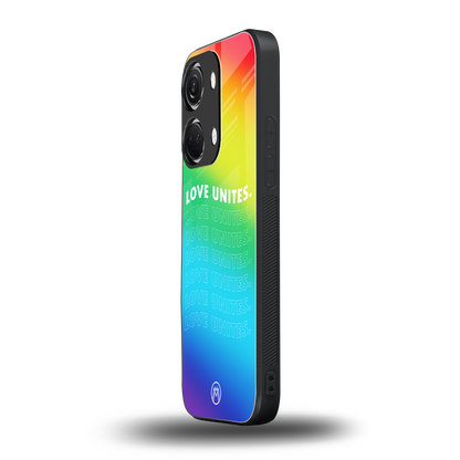 love unites back phone cover | glass case for oneplus nord 3