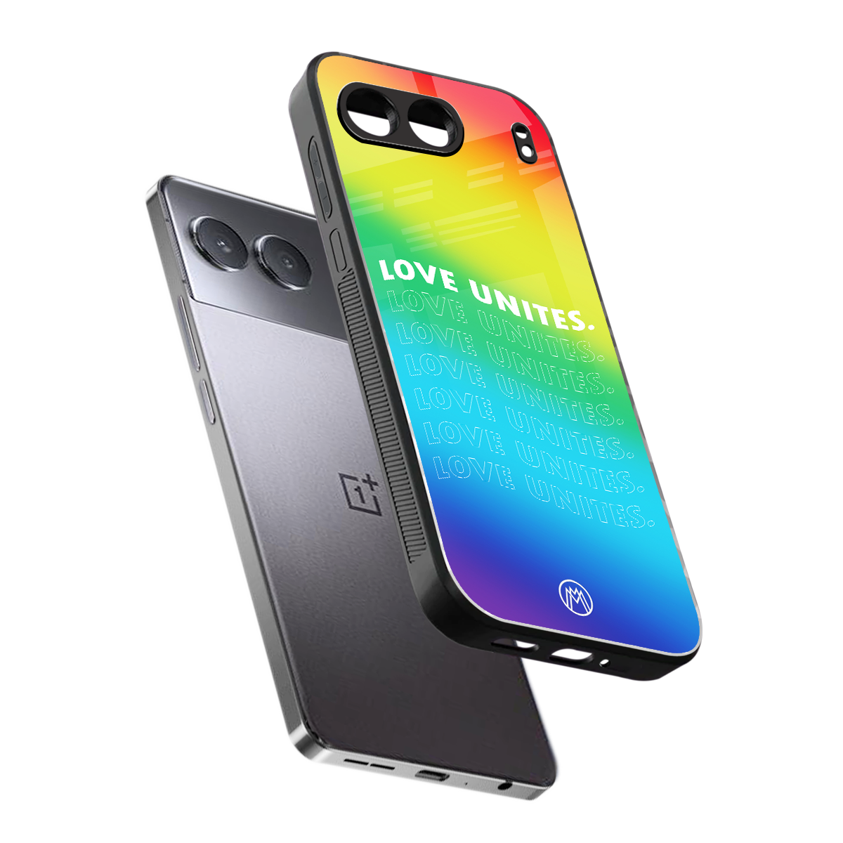love unites back phone cover | glass case for oneplus nord 4