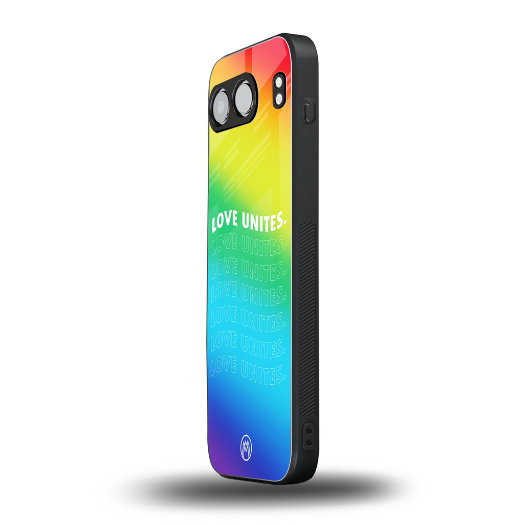love unites back phone cover | glass case for oneplus nord 4