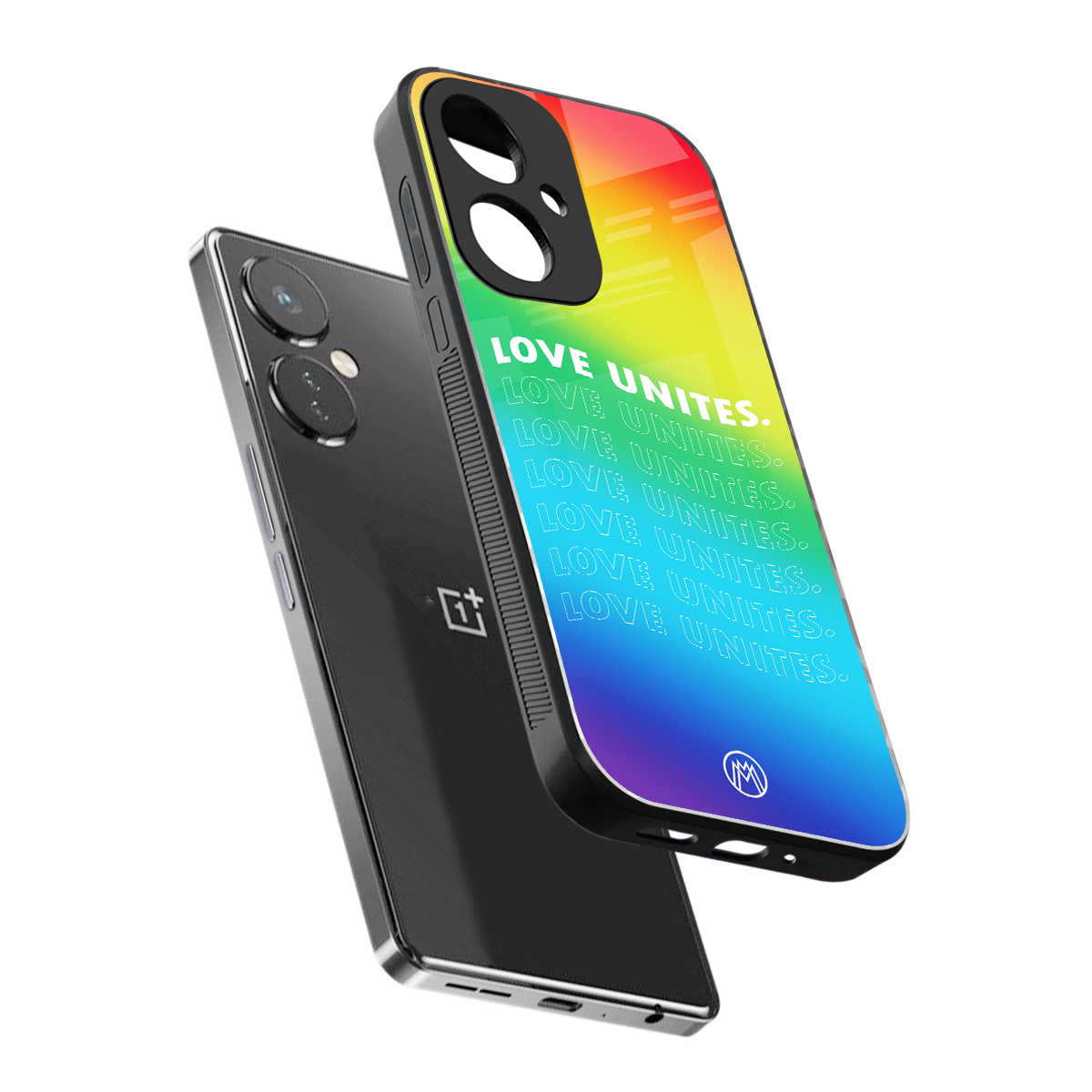 love unites back phone cover | glass case for oneplus nord ce 3