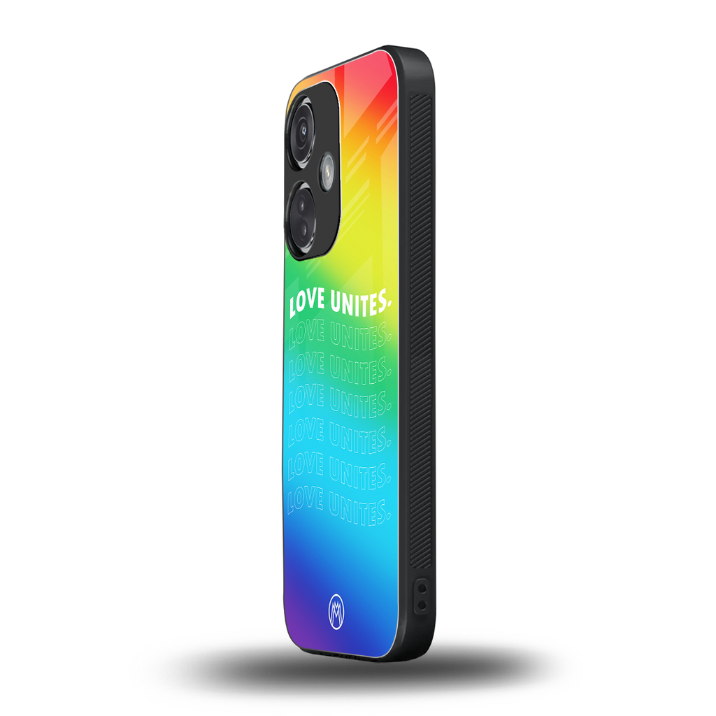 love unites back phone cover | glass case for oneplus nord ce 3