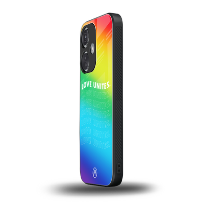 love unites back phone cover | glass case for oneplus nord ce 3