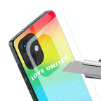 love unites back phone cover | glass case for oneplus nord ce 3
