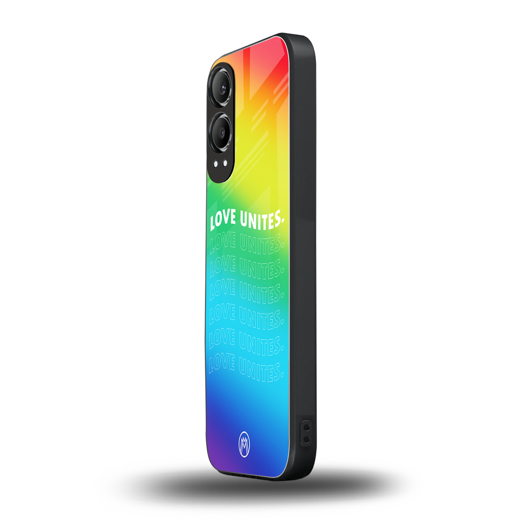 love unites back phone cover | glass case for oneplus nord ce 4 lite
