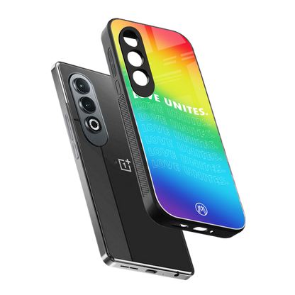 love unites back phone cover | glass case for oneplus nord ce 4