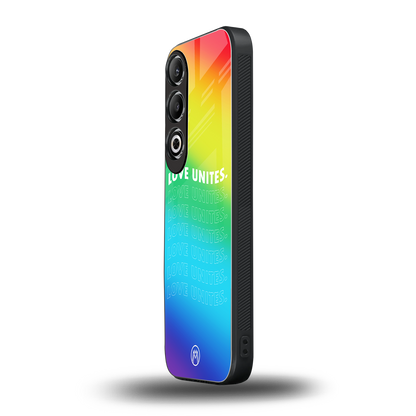 love unites back phone cover | glass case for oneplus nord ce 4