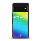 love unites back phone cover | glass case for google pixel 6 pro