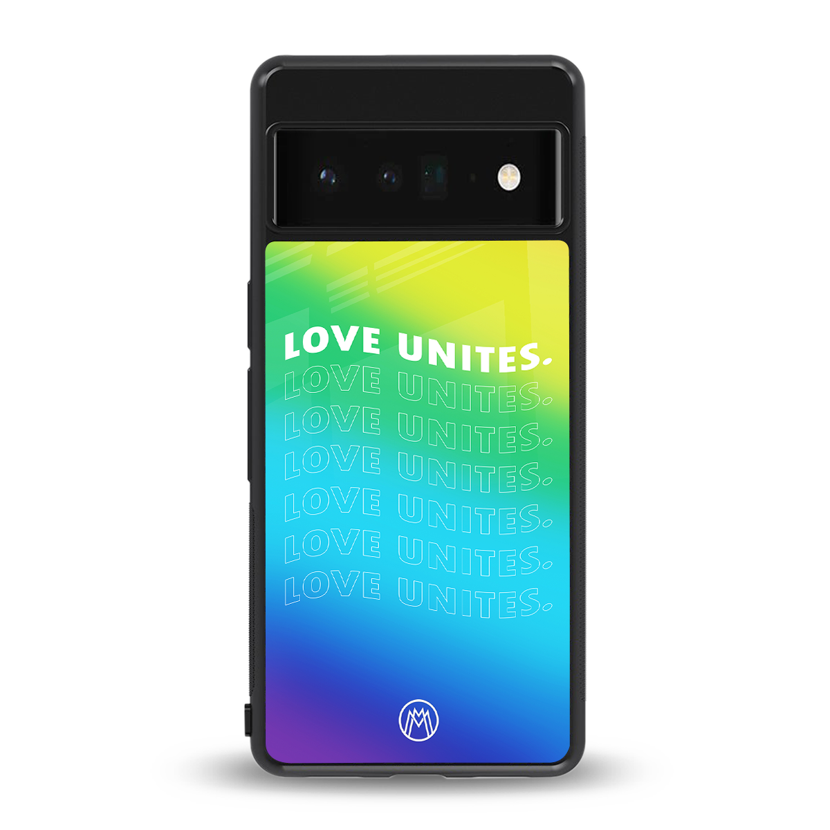 love unites back phone cover | glass case for google pixel 6 pro