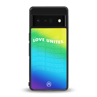 love unites back phone cover | glass case for google pixel 6 pro