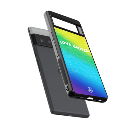 love unites back phone cover | glass case for google pixel 6 pro