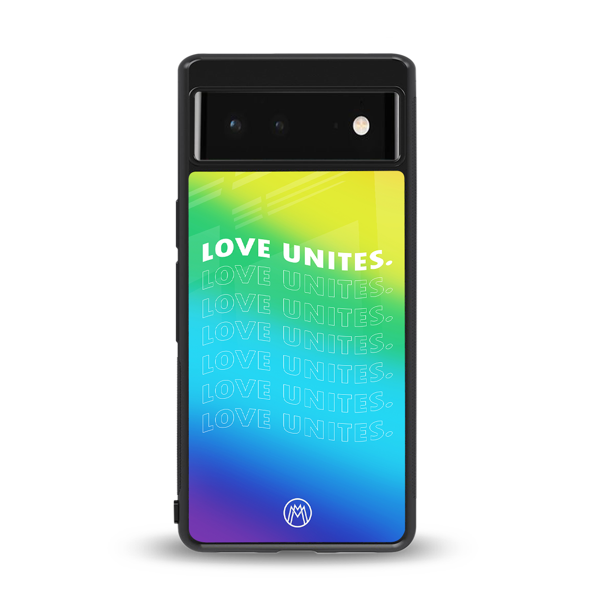 love unites back phone cover | glass case for google pixel 6
