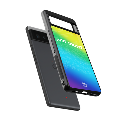 love unites back phone cover | glass case for google pixel 6