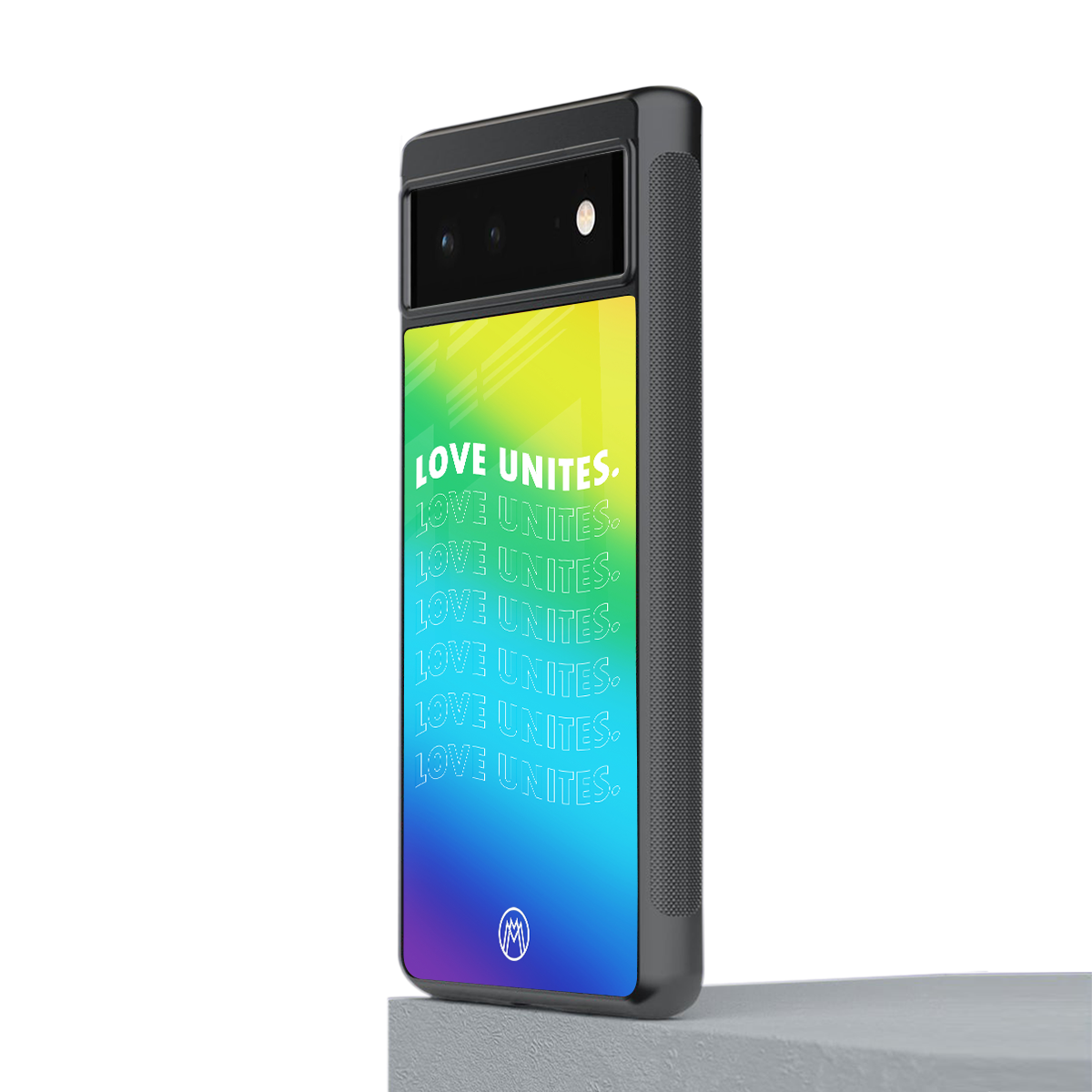 love unites back phone cover | glass case for google pixel 6