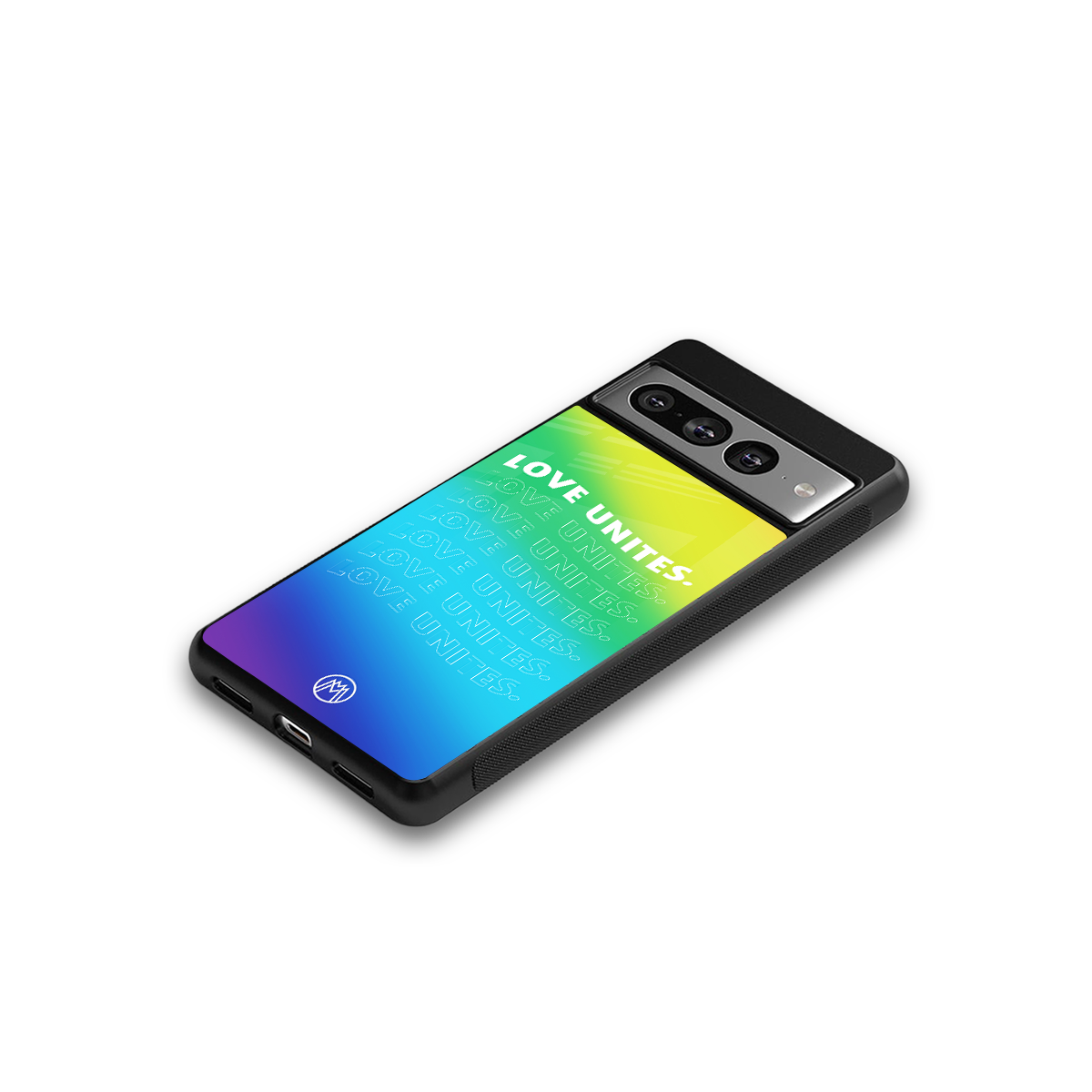 love unites back phone cover | glass case for google pixel 7 pro