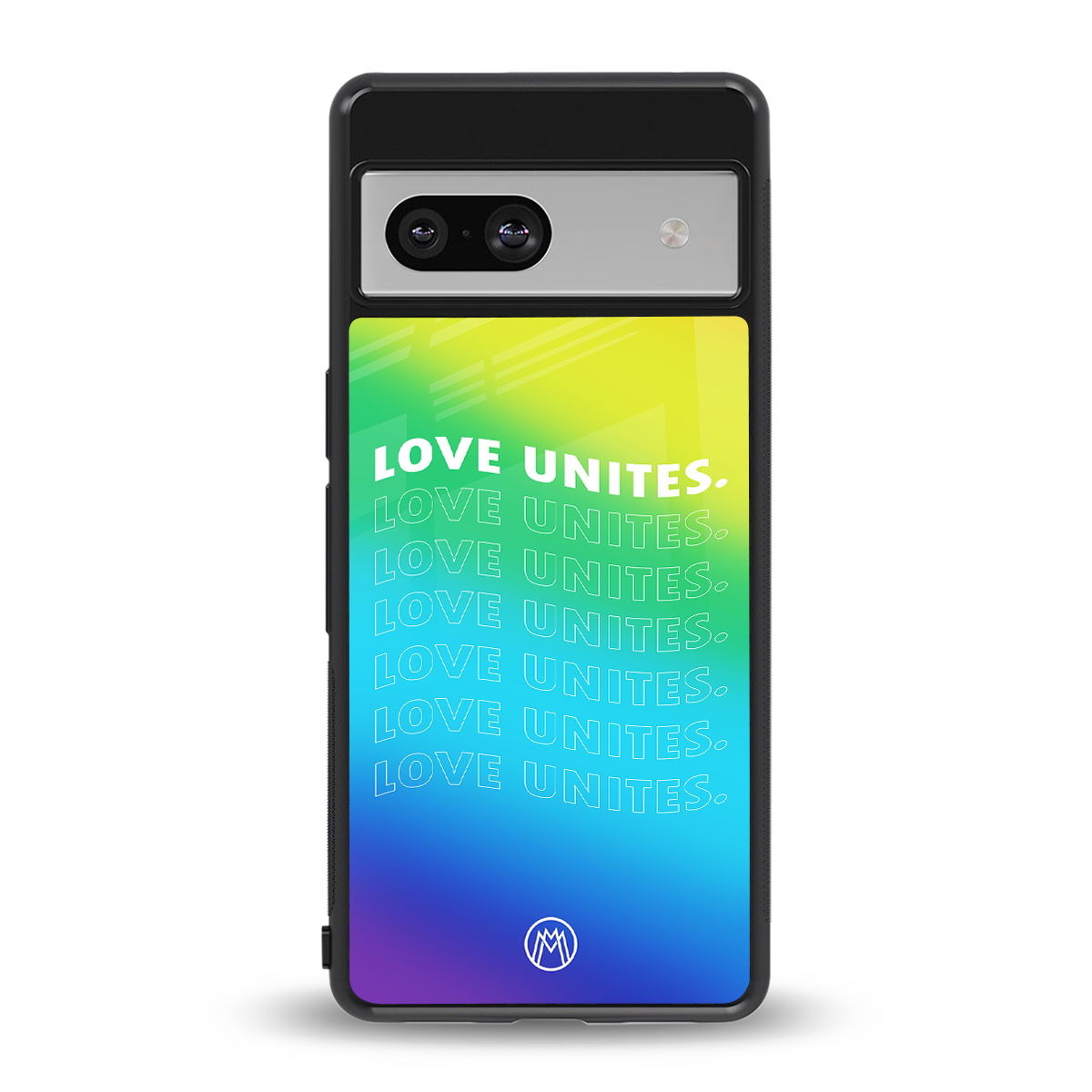 love unites back phone cover | glass case for Google Pixel 7A