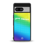 love unites back phone cover | glass case for Google Pixel 8