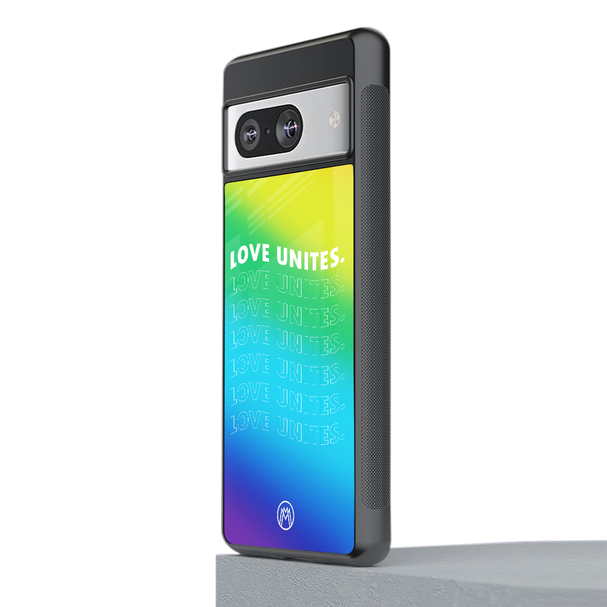 love unites back phone cover | glass case for Google Pixel 8