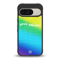 love unites back phone cover | glass case for google pixel 9