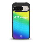 love unites back phone cover | glass case for google pixel 9