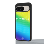 love unites back phone cover | glass case for google pixel 9