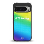 love unites back phone cover | glass case for google pixel 9 pro