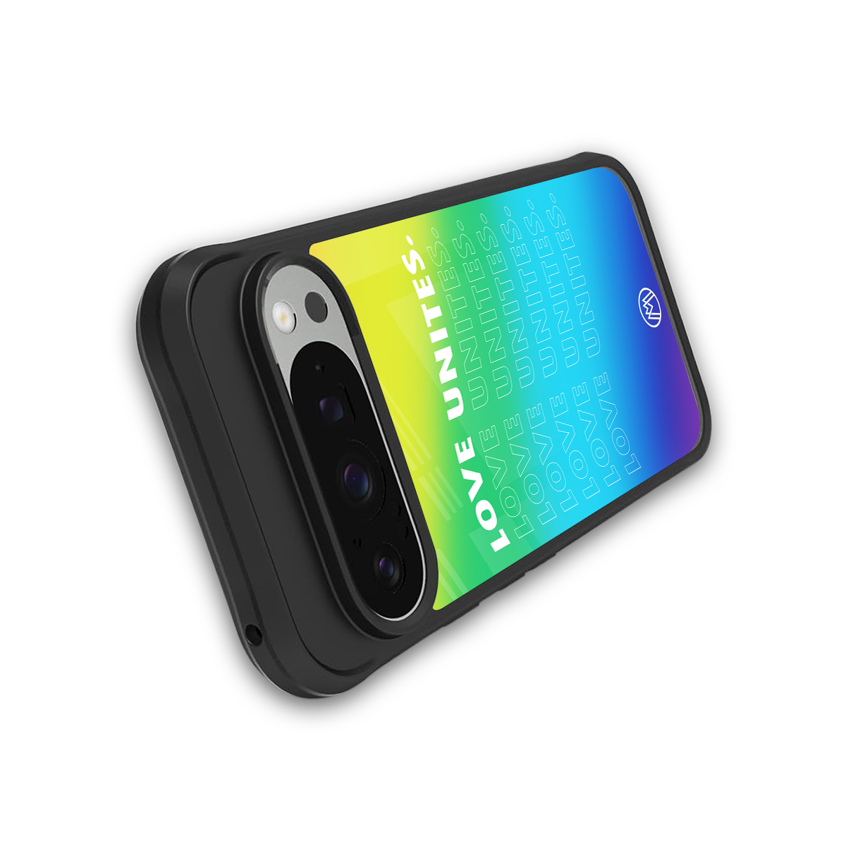 love unites back phone cover | glass case for google pixel 9 pro xl