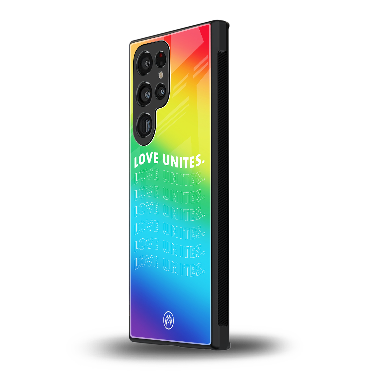 love unites back phone cover | glass case for samsung galaxy s23 ultra