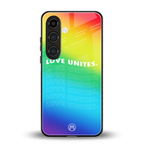 love unites back phone cover | glass case for samsung galaxy s24 plus