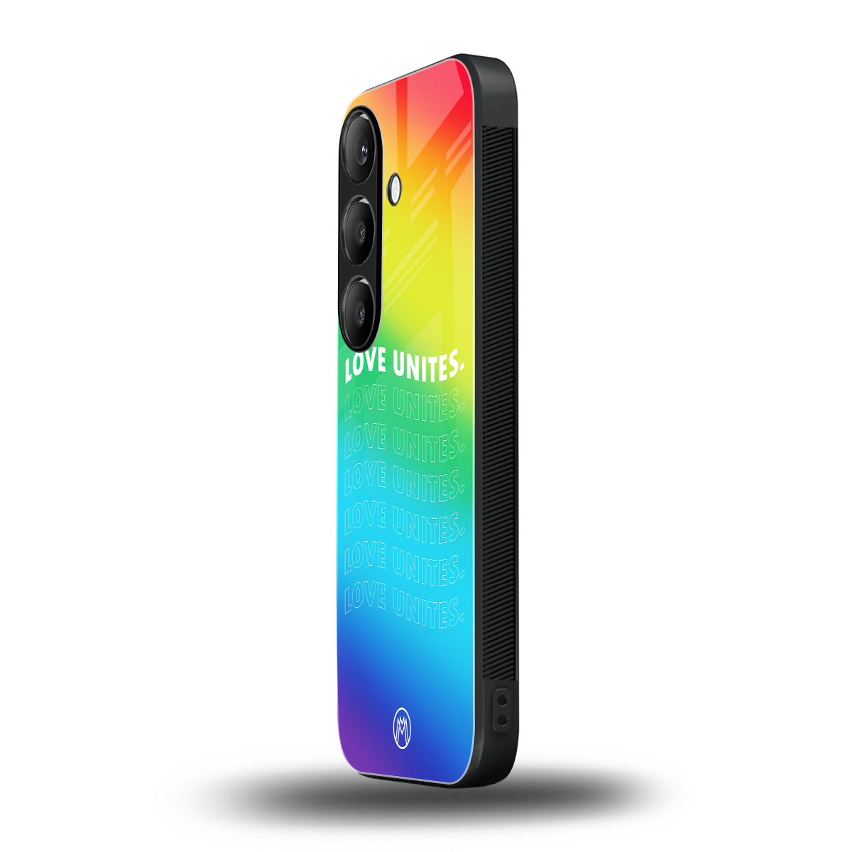 love unites back phone cover | glass case for samsung galaxy s24 plus