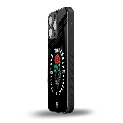 love yourself back phone cover | glass case for iphone 13 pro max
