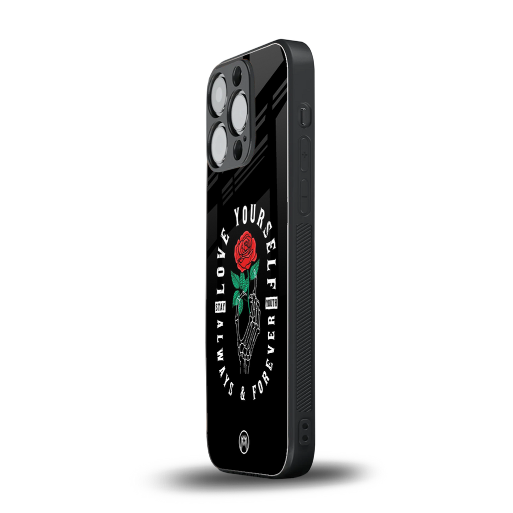 love yourself back phone cover | glass case for iphone 13 pro