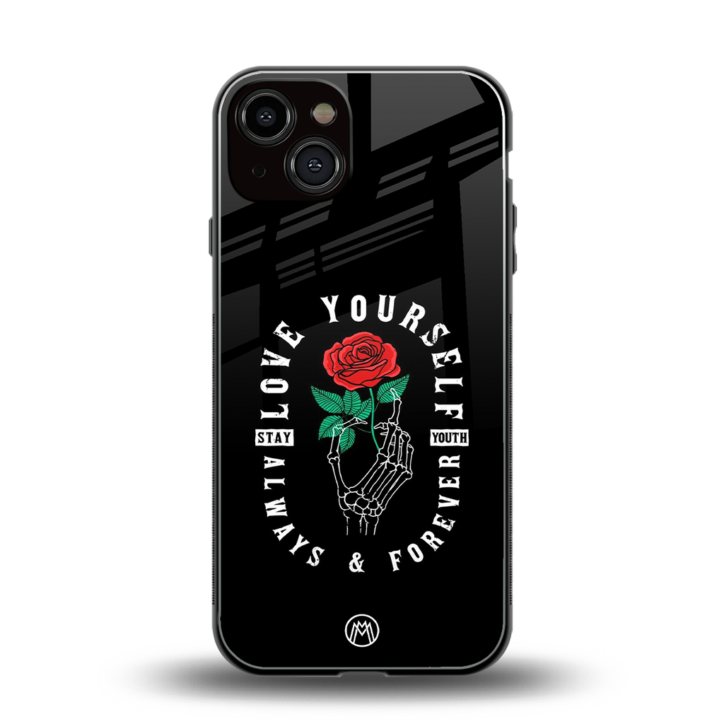 love yourself back phone cover | glass case for iphone 13