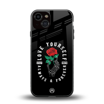 love yourself back phone cover | glass case for iphone 13