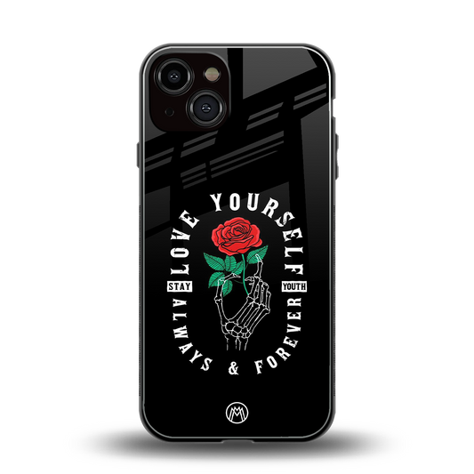 love yourself back phone cover | glass case for iphone 13