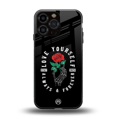 love yourself back phone cover | glass case for iphone 14 pro max
