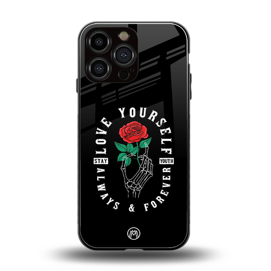 love yourself back phone cover | glass case for iphone 14 pro max