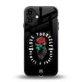 love yourself back phone cover | glass case for iphone 16 plus