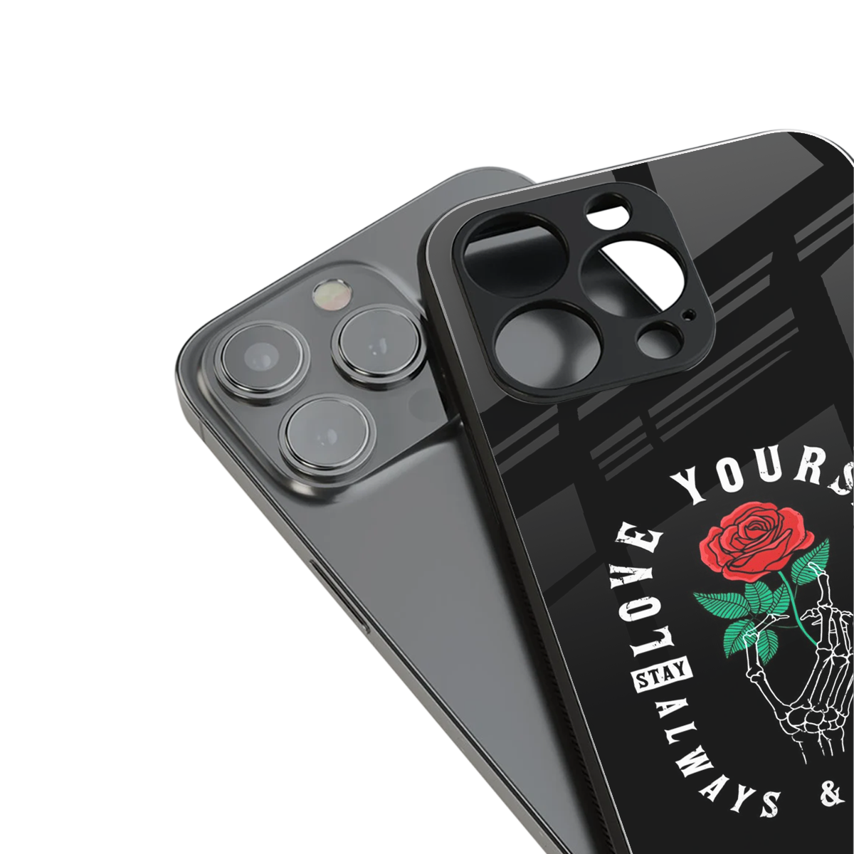 love yourself back phone cover | glass case for iphone 16 pro max